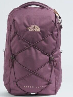 The North Face Jester Luxe Backpack- Midnight Mauve/Burnt Corral